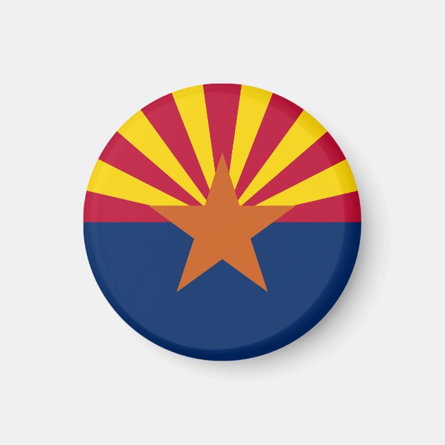 Aimant Drapeau d'État de l'Arizona (Devant)