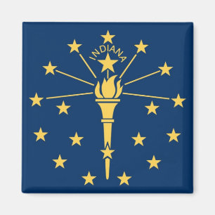 Aimant Drapeau d'état de l'Indiana