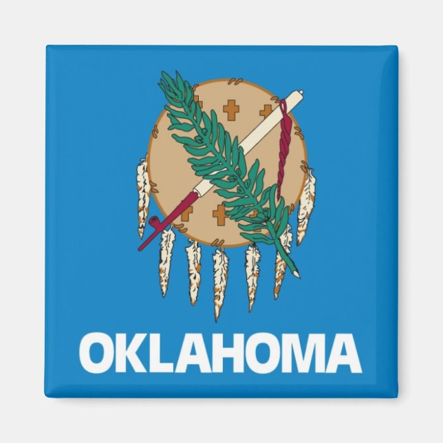 Aimant Drapeau d'État de l'Oklahoma (Devant)