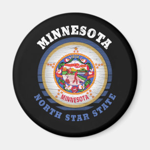AIMANT DRAPEAU D'ÉTAT DE MINNESOTA NORTH STAR