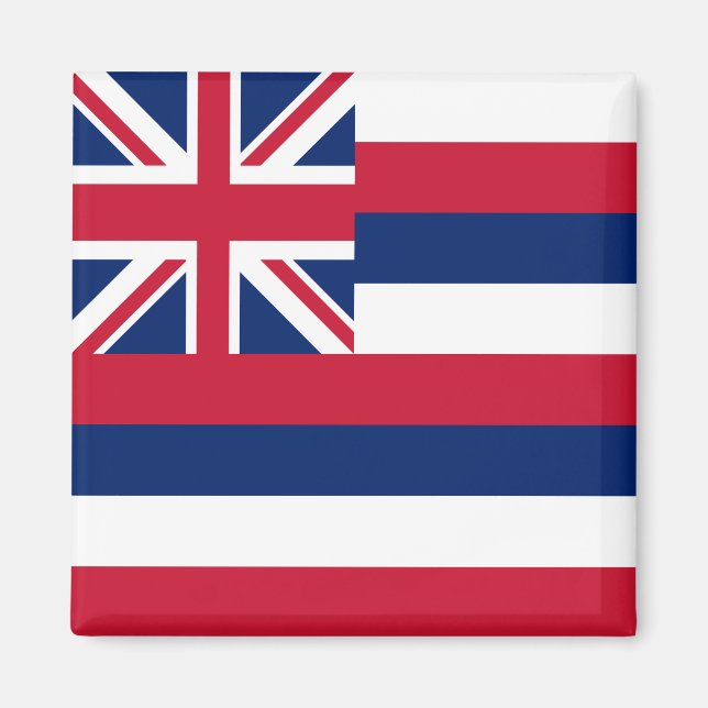 Aimant Drapeau d'État d'Hawaii (Devant)