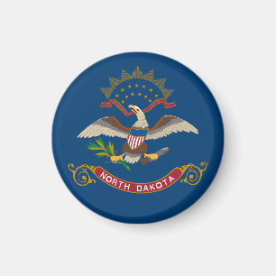Aimant Drapeau d'État du Dakota du Nord