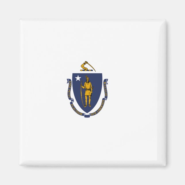 Aimant Drapeau d'État du Massachusetts (Devant)