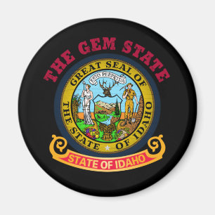 AIMANT DRAPEAU D'ÉTAT IDAHO CROSSROADS