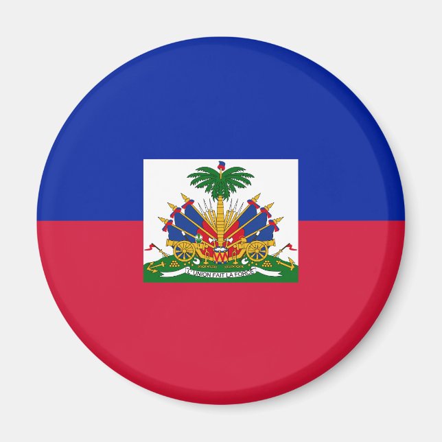 Aimant Drapeau d'Haïti (Devant)