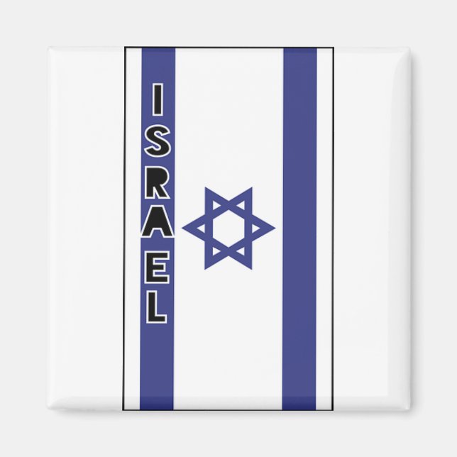 Aimant Drapeau d'Israël ! (Devant)