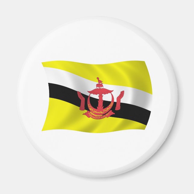 Aimant Drapeau du Brunei (Devant)