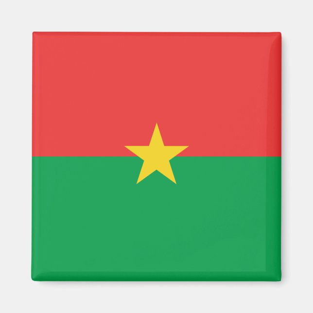 Aimant drapeau du Burkina Faso (Devant)