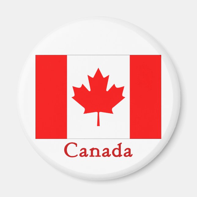 Aimant Drapeau du Canada (Devant)