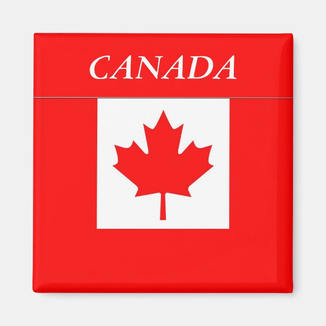 Aimant Drapeau du Canada (Devant)
