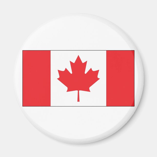 Aimant Drapeau du Canada (Devant)