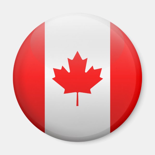 Aimant Drapeau du Canada (Devant)