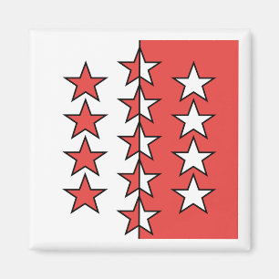 Aimant Drapeau du canton du Valais, Suisse