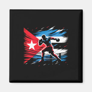 Aimant Drapeau du champion cubain de boxe