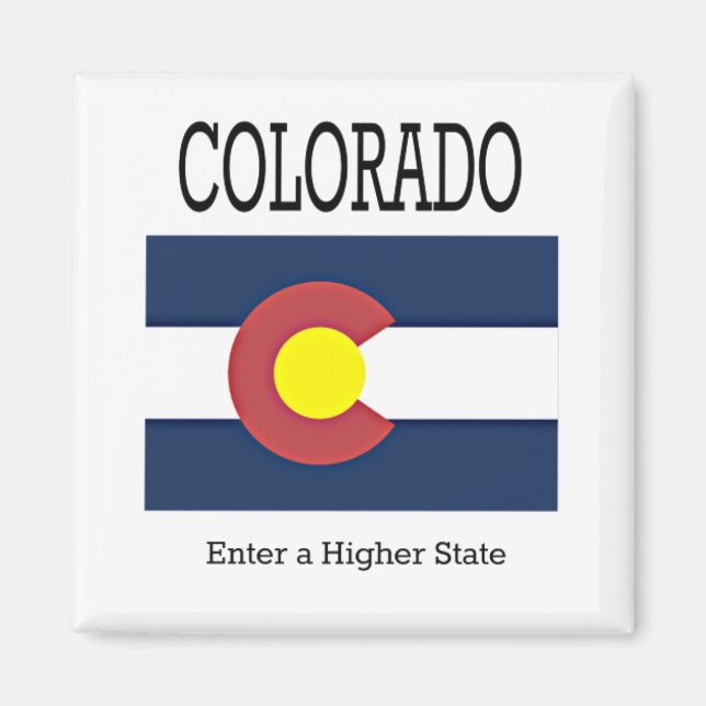 Aimant Drapeau du Colorado (Devant)