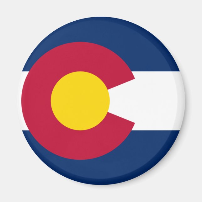 Aimant Drapeau du Colorado (Devant)