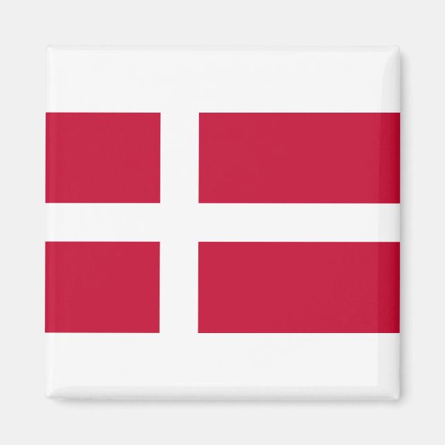 Aimant Drapeau du Danemark (Devant)