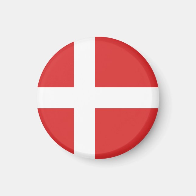 Aimant Drapeau du Danemark (Devant)