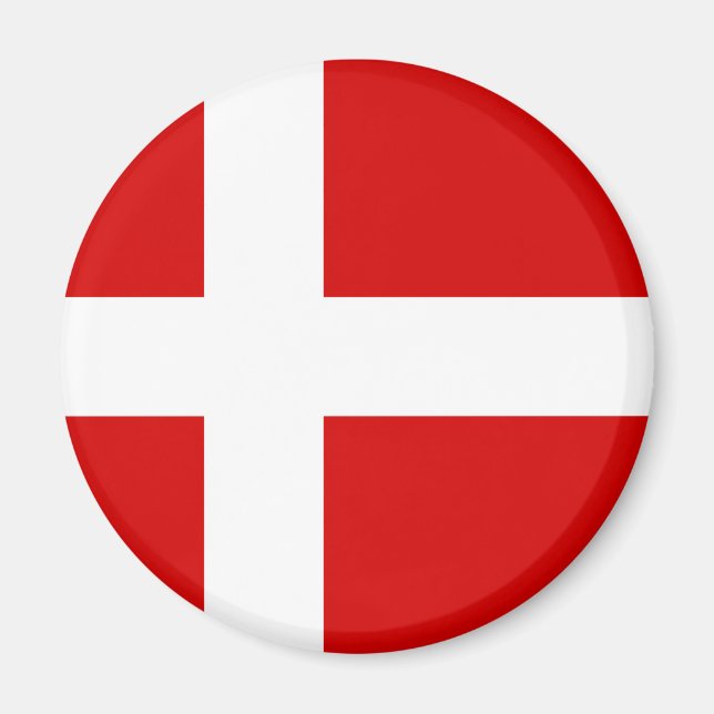 Aimant Drapeau du Danemark (Devant)