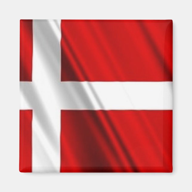 Aimant Drapeau du Danemark (Devant)