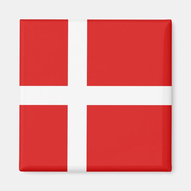 Aimant Drapeau du Danemark (Devant)