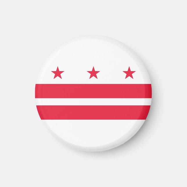 Aimant Drapeau du district de Columbia (USA) (Devant)