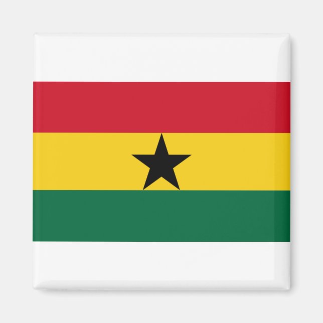 Aimant Drapeau du Ghana (Devant)