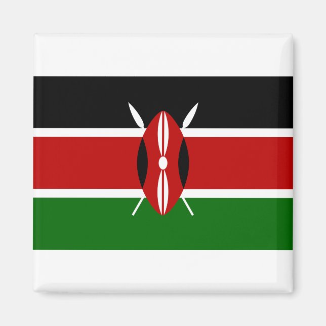 Aimant Drapeau du Kenya (Devant)
