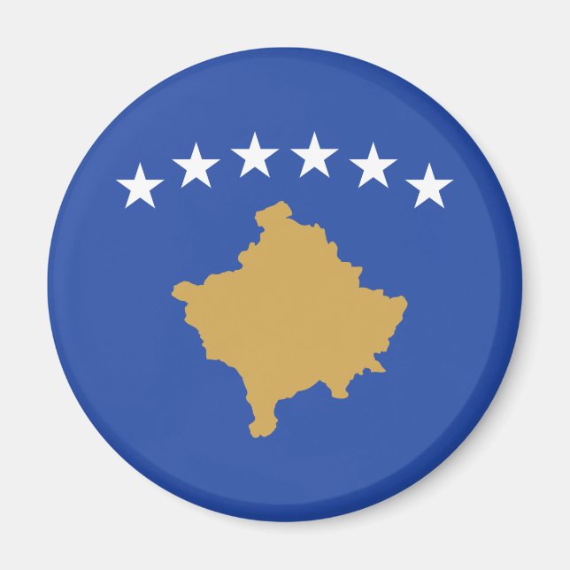 Aimant Drapeau du Kosovo (Devant)