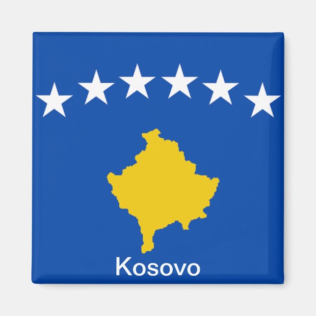 Aimant Drapeau du Kosovo (Devant)