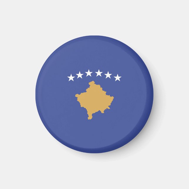 Aimant drapeau du Kosovo (Devant)