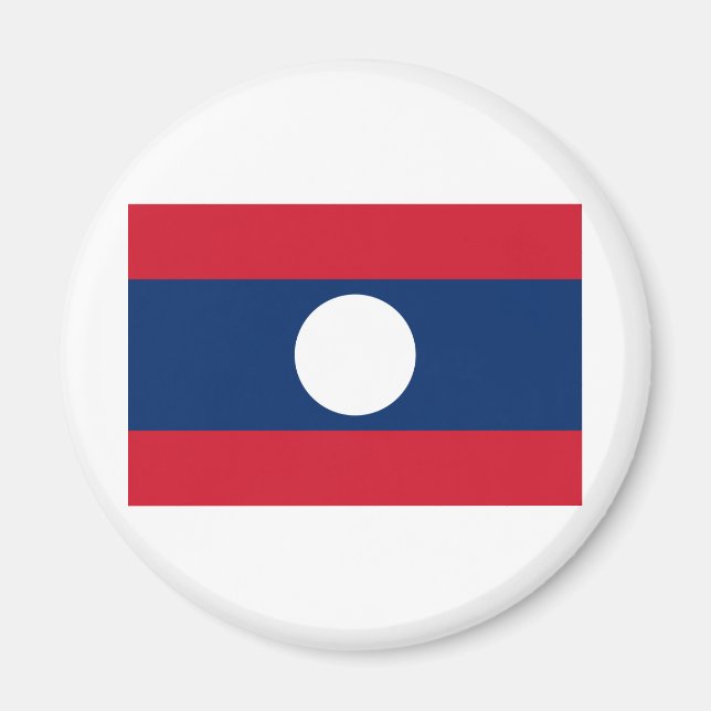 Aimant Drapeau du Laos (Devant)