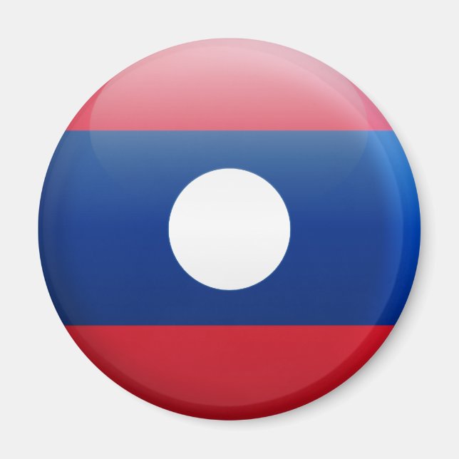 Aimant Drapeau du Laos (Devant)