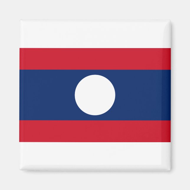 Aimant Drapeau du Laos (Devant)