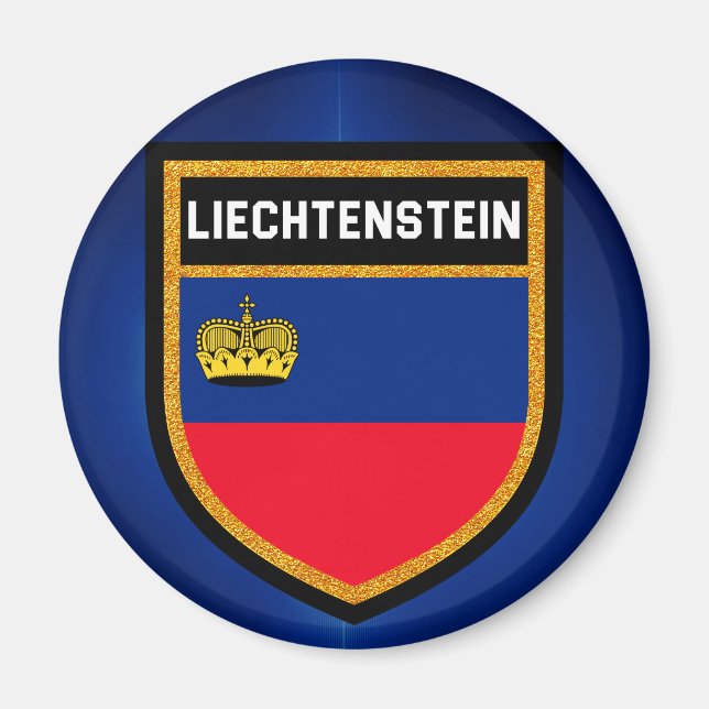 Aimant Drapeau du Liechtenstein (Devant)