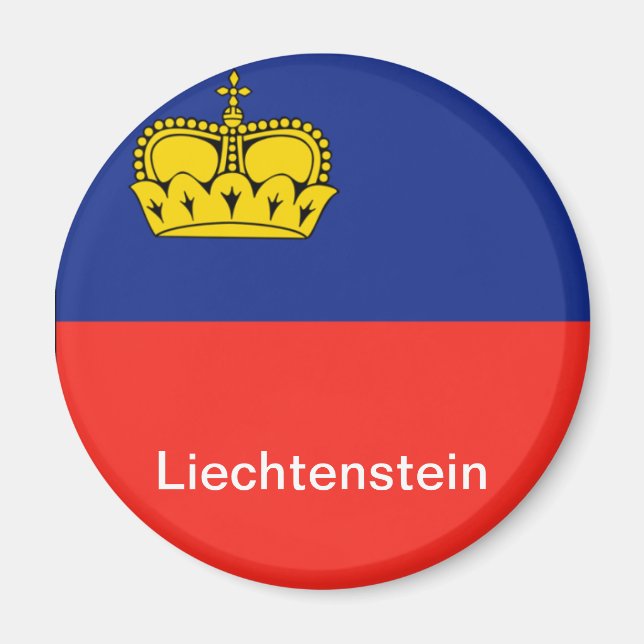 Aimant Drapeau du Liechtenstein (Devant)