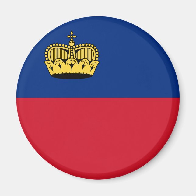 Aimant Drapeau du Liechtenstein (Devant)
