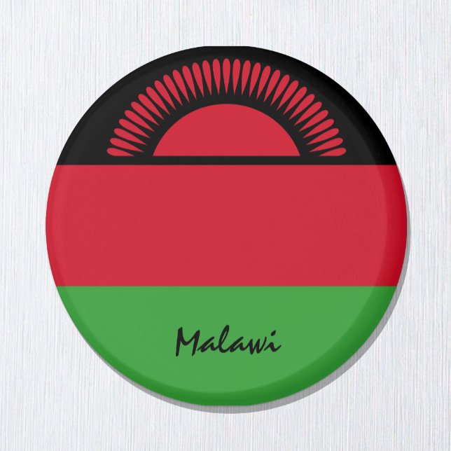 Aimant Drapeau du Malawi et Africain - fans de voyages/sp (Créateur téléchargé)