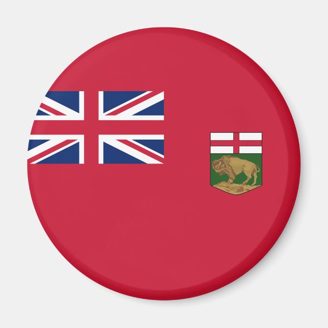 Aimant Drapeau du Manitoba (Devant)
