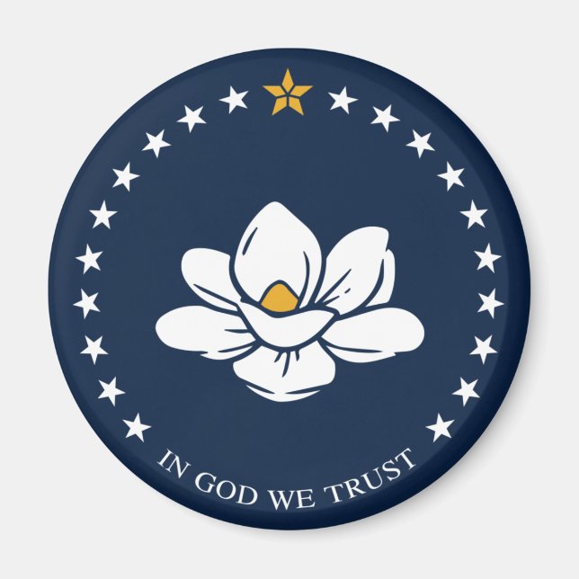 Aimant Drapeau du Mississippi (2020) (Devant)