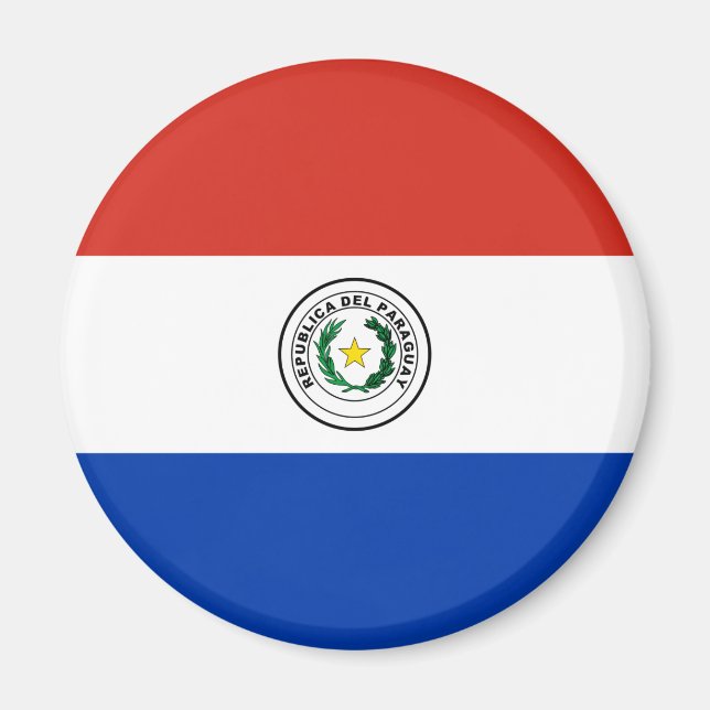 Aimant Drapeau du Paraguay (Devant)