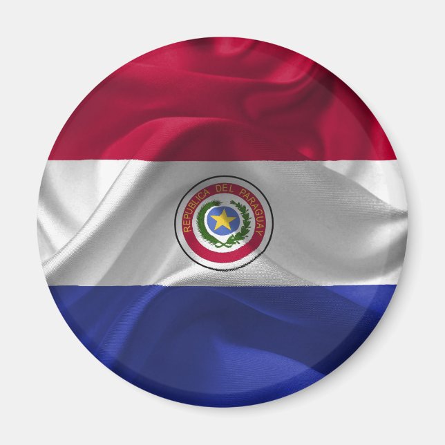 Aimant Drapeau du Paraguayan (Devant)