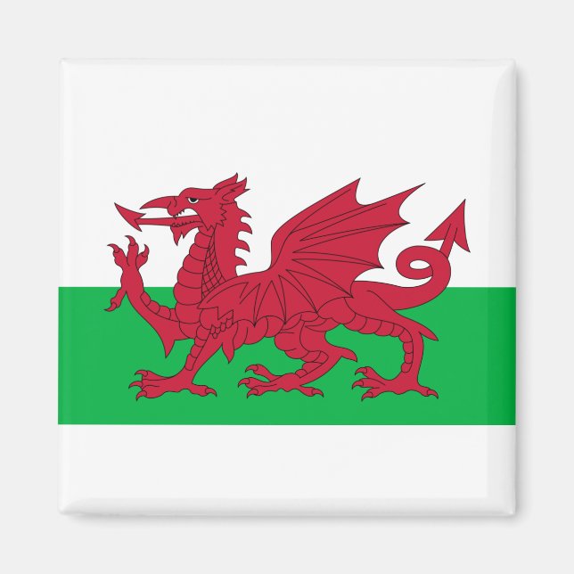 Aimant Drapeau du Pays de Galles (Devant)