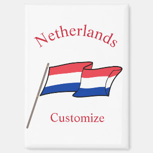 Aimant Drapeau du pays des Pays-Bas Thunder_Cove