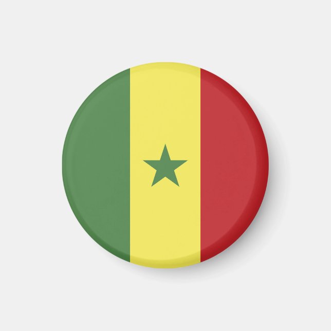 Aimant drapeau du Sénégal (Devant)