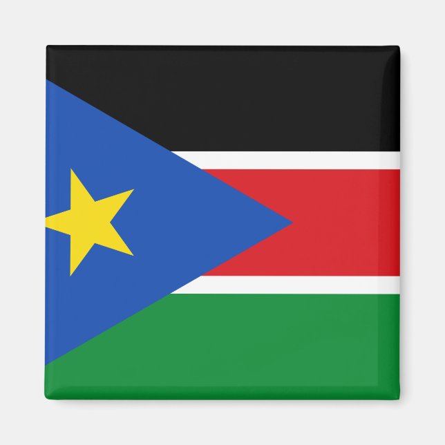 Aimant Drapeau du Soudan du Sud (Devant)