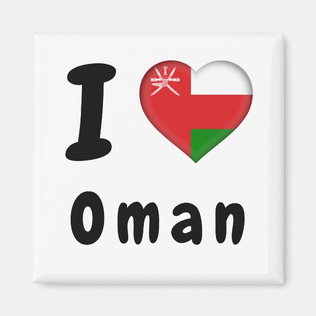 Aimant Drapeau du Sultanat d'Oman (Devant)