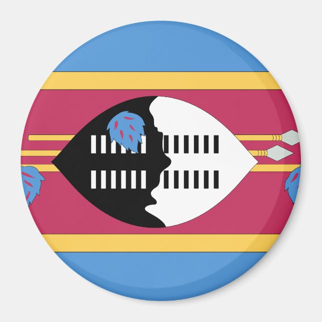 Aimant Drapeau du Swaziland (Devant)