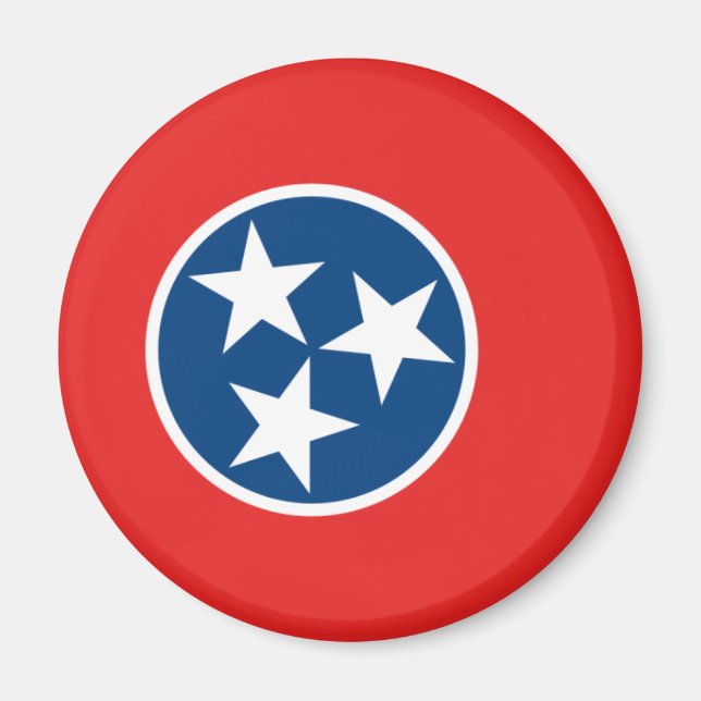 Aimant Drapeau du Tennessee (Devant)