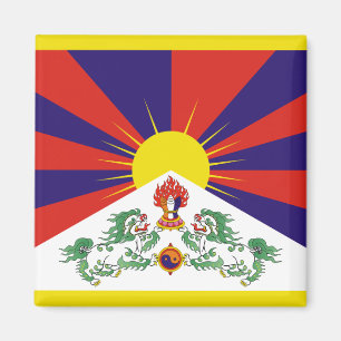 Aimant Drapeau du Tibet libre